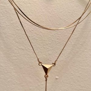 Gold Color Drop Necklace